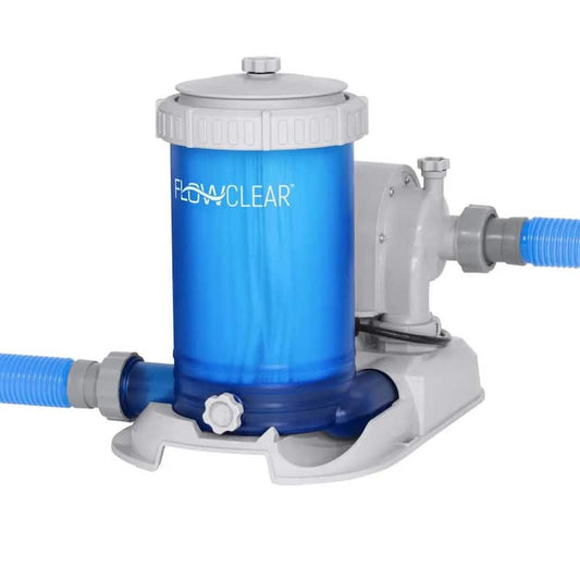 0 sq. ft. Flowclear Transparent Filter Above Ground Pool Pump 2500 GPH