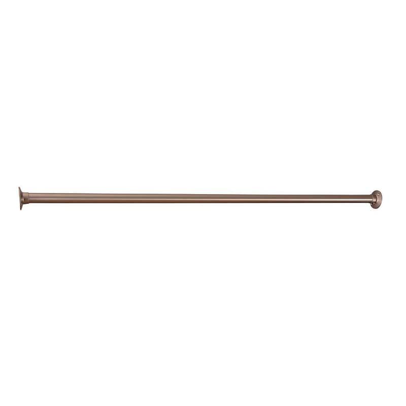 108 in. Straight Shower Rod in Brushed Nickel