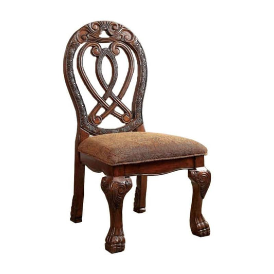 Wyndmere Cherry Finish Traditional Side Chair (Set of 2)
