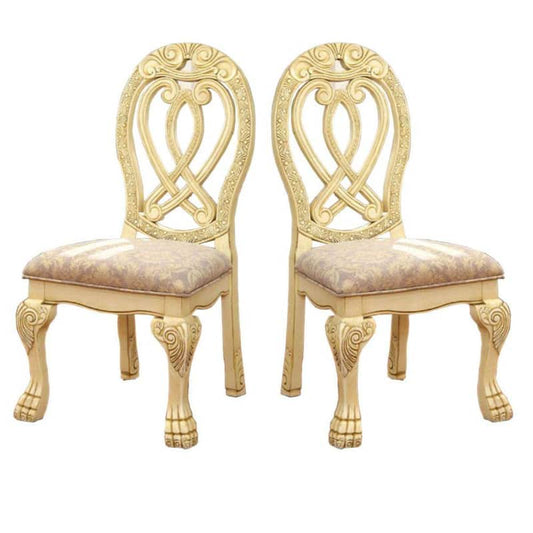 Wyndmere Traditional Cream Wooden Side Chair (Set of 2)